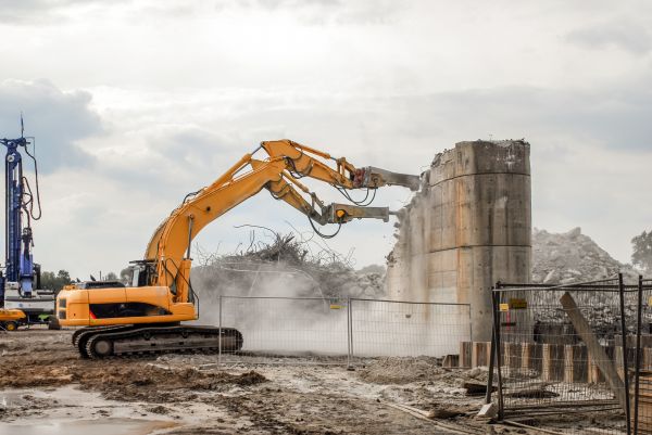 Silo Demolition in Johnstown